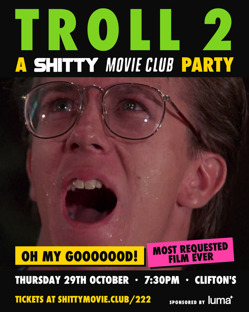 Troll 2 Movie Party flyer
