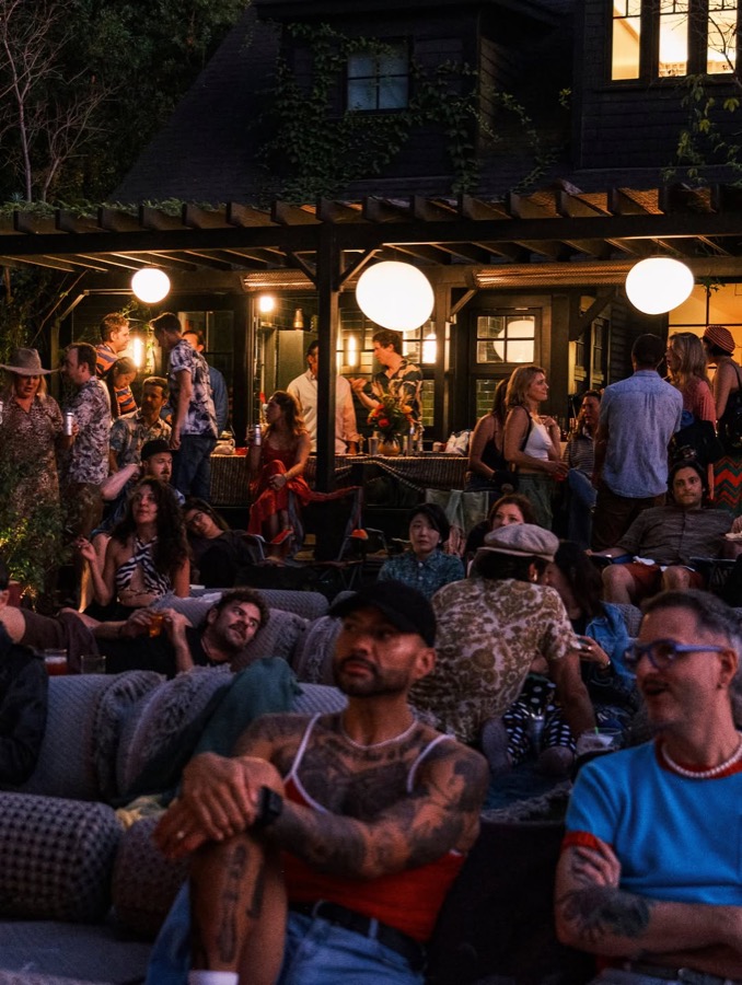 A backyard in Los Angeles