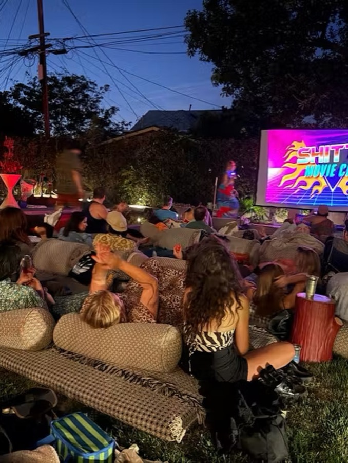 A backyard in Los Angeles
