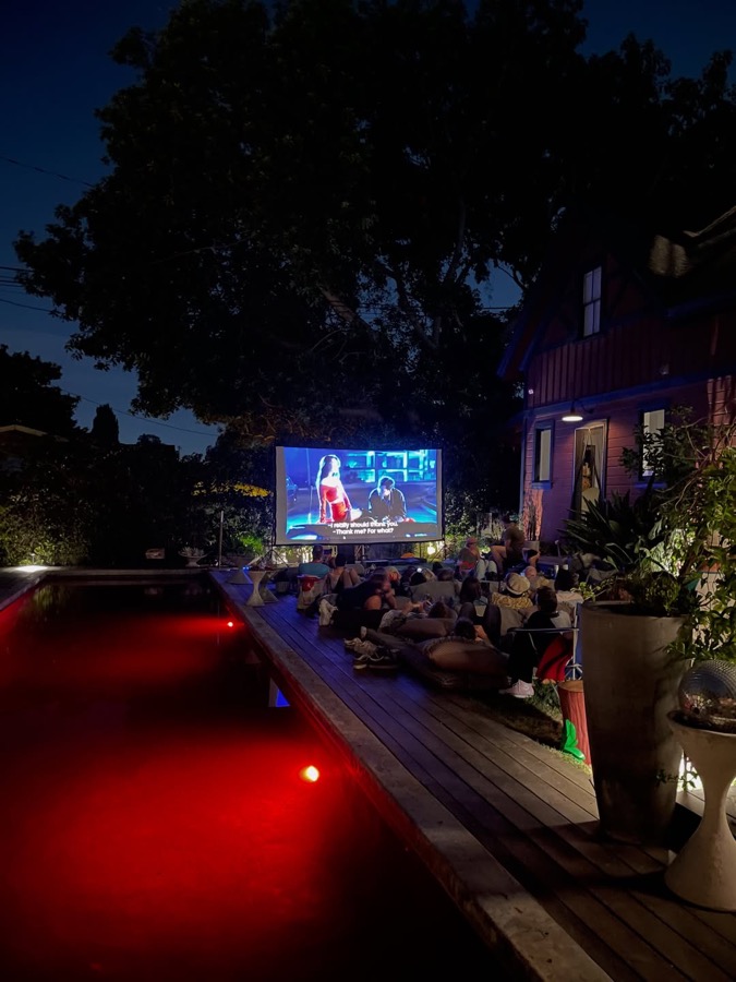 A backyard in Los Angeles