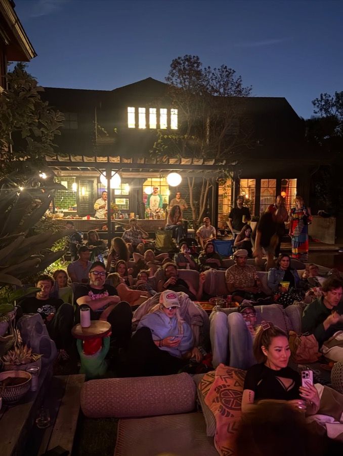 A backyard in Los Angeles