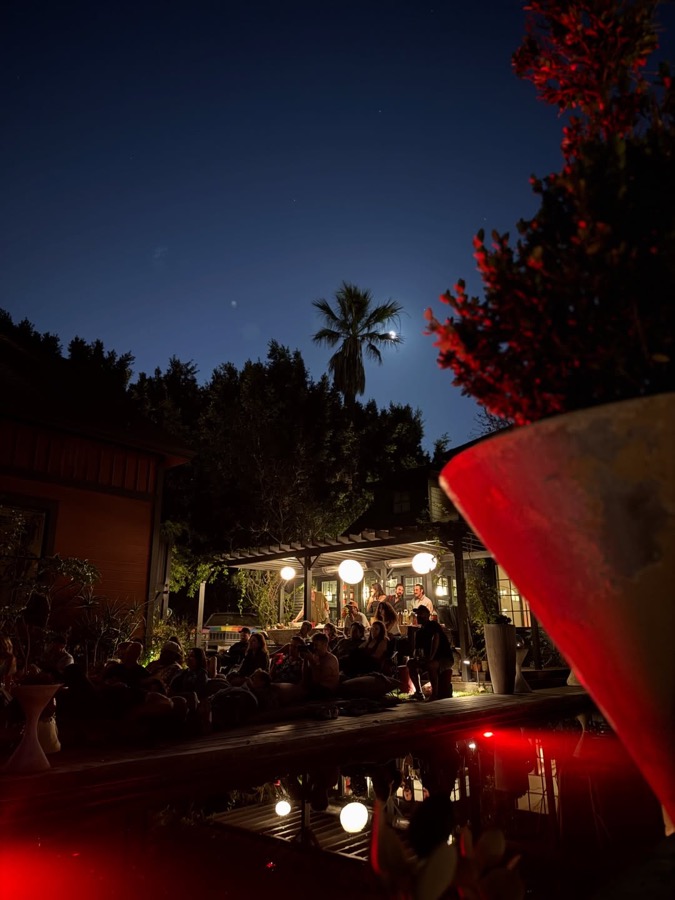 A backyard in Los Angeles